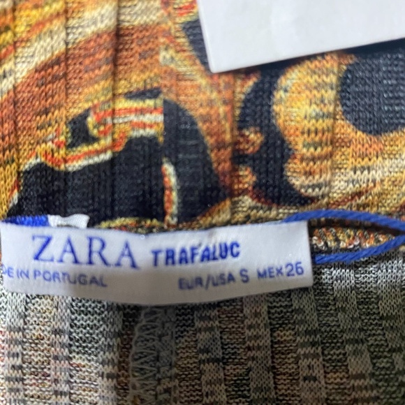 Zara Ribbed Textured Pant NWT Small - Picture 4 of 7